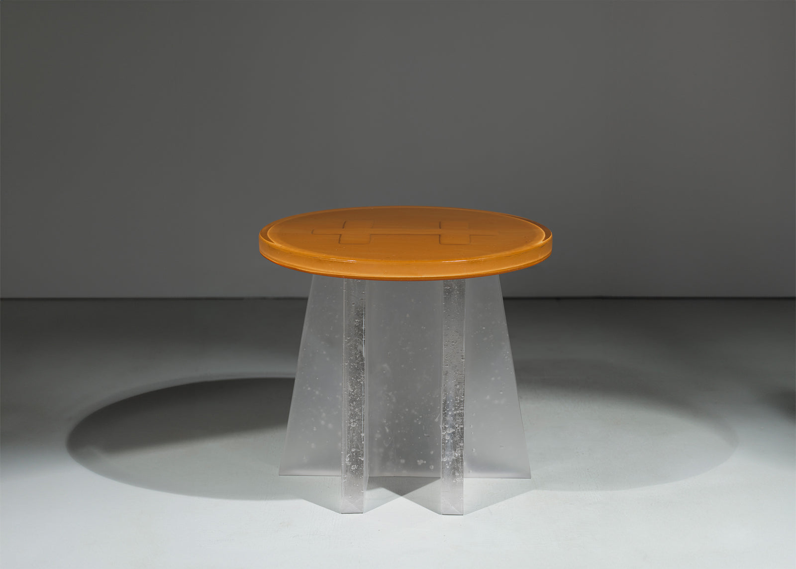 Bowen Liu Studio Helle Glass Collection side table